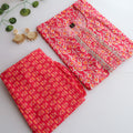 Pink orange hearts Slim Fit Suit Set