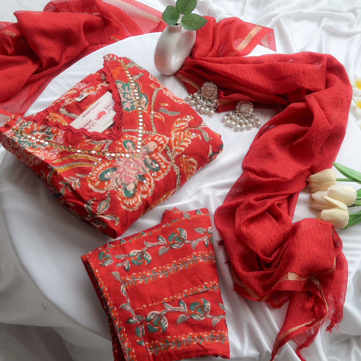 Agravi Mirror Work Suit Set