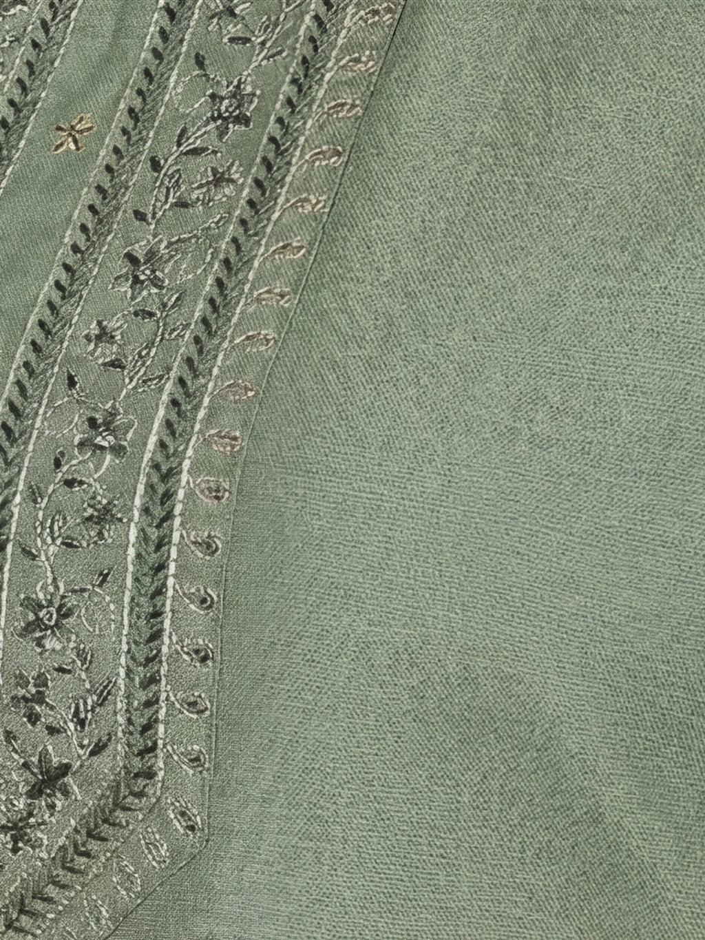 Jaipur Kurti Women's Embroidered Straight Sleeveless Kurta Green