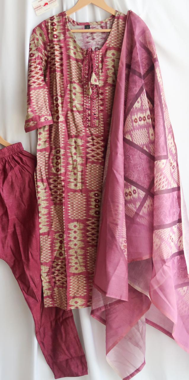 Rajputana Ikkat Festive Special Suit Set - EOFY SALE
