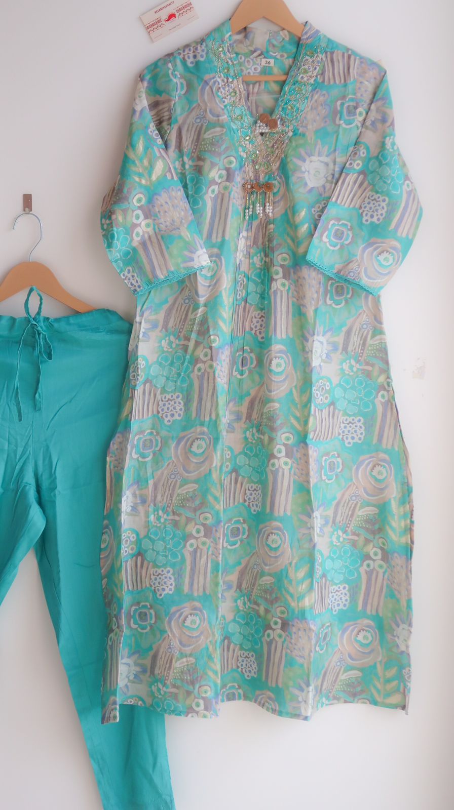 Turquoise Harmony Ensemble Suit Set - EOFY SALE