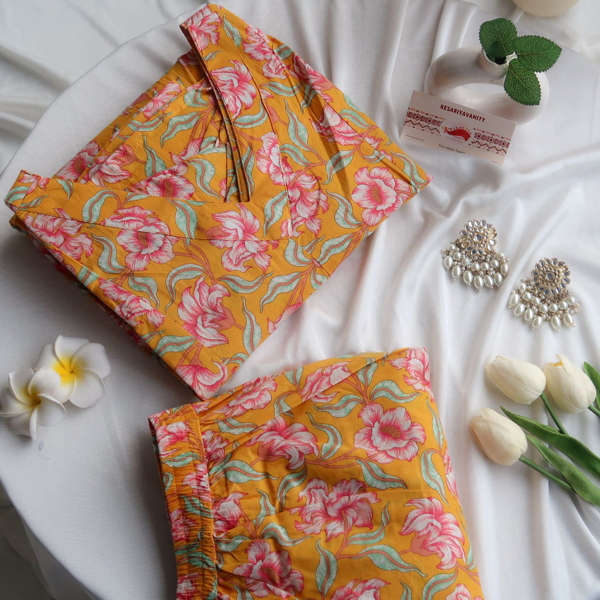 Golden Flora Office/Regular Wear Suit Set - Comforter Set 3.0